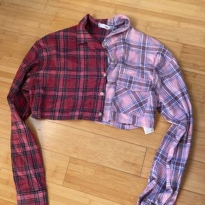 Brand New Adika cropped flannel